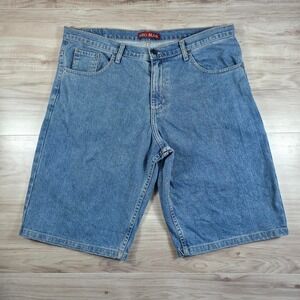 Vintage Neo Blue Y2K Baggy Jorts